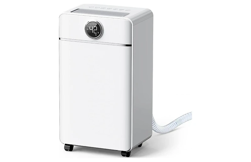 Chivalz Dehumidifier for Bedroom, Dehumidifier for Basement up to 1800 sqft, 3 Operation Modes, 24H Timer, White