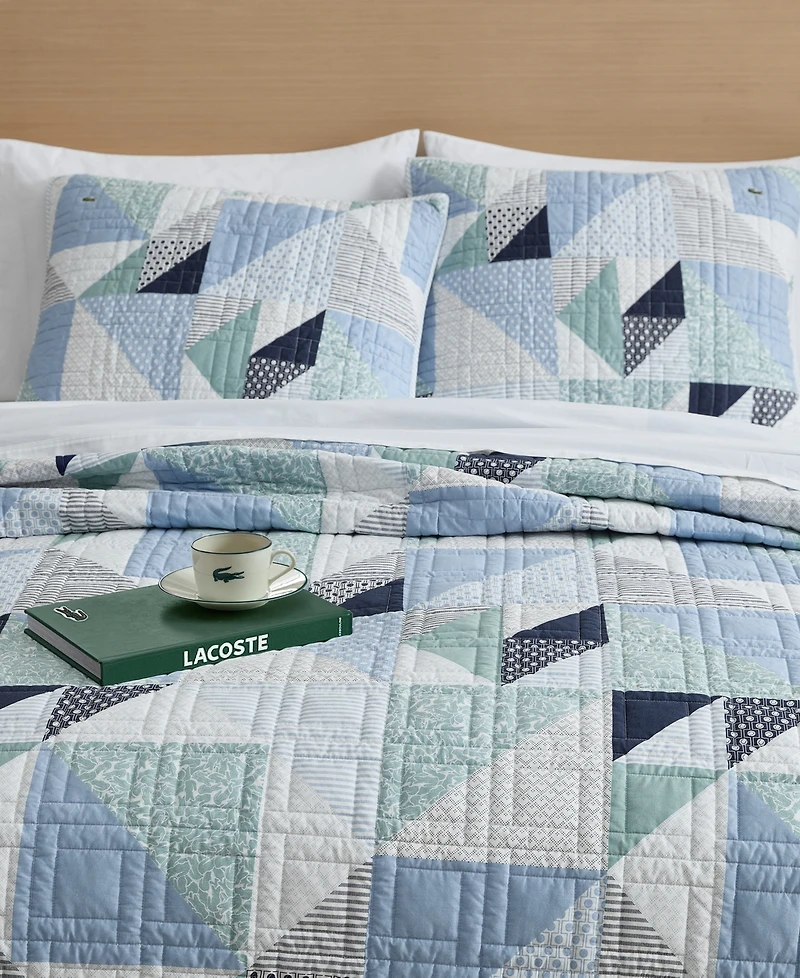 Lacoste Home Signature Cotton -Pc. Quilt Set