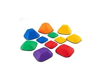 Slickblue 11-Piece Kids Square Stepping Stones Stackable Indoor Outdoor
