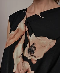 Donna Karan New York Petite Printed Sleeveless Top