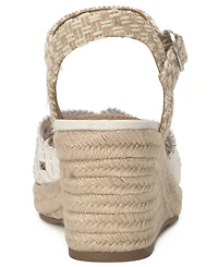 Lucky Brand Women's Coyna Floral Lace Platform Espadrille Wedge Sandals