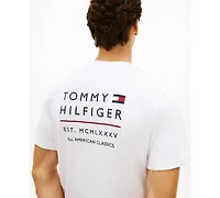 Tommy Hilfiger Men's Brand Love Embroidered Logo Crewneck T-Shirt