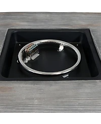 Outdoor Smokeless Patio Propane Gas Fire Pit Table with Lava Rocks - 30" Square