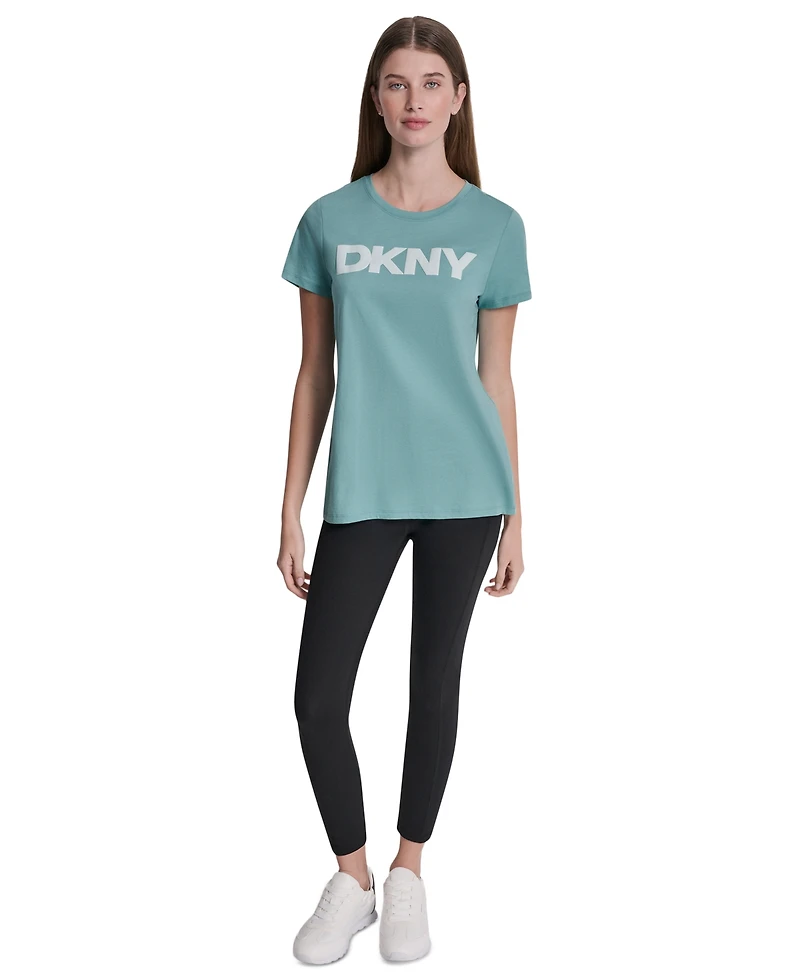 Dkny Sport Women's Puff Logo Crewneck T-Shirt