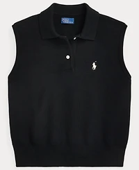 Polo Ralph Lauren Women's Ribbed Collar Sleeveless Sweater