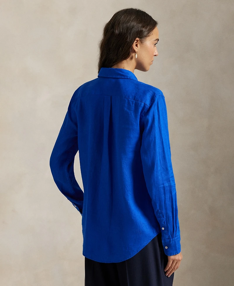 Polo Ralph Lauren Women's Point Collar Long-Sleeve Shirt