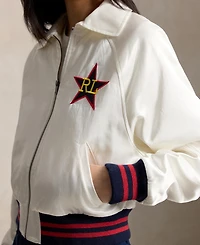 Polo Ralph Lauren Women's Spread Collar Long-Sleeve Bomber Jacket