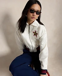 Polo Ralph Lauren Women's Spread Collar Long-Sleeve Bomber Jacket