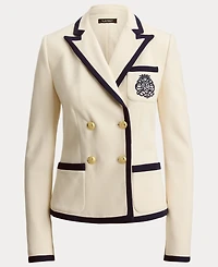 Lauren Ralph Women's Two-Tone Double-Breasted Peak Lapel Blazer