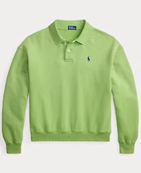 Polo Ralph Lauren Women's Lightweight Fleece Long-Sleeve Polo Sweatshirt