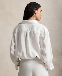 Polo Ralph Lauren Women's Point Collar Long-Sleeve Shirt