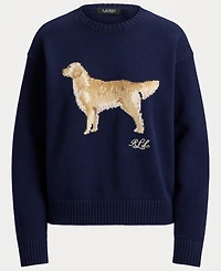 Lauren Ralph Women's Cotton Dog Sweater
