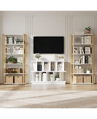 gaomon 8 Cube Storage Shelf Organizer with 10 Removable Back Panels, Open Display Bookcase for Living Room and Bedroom