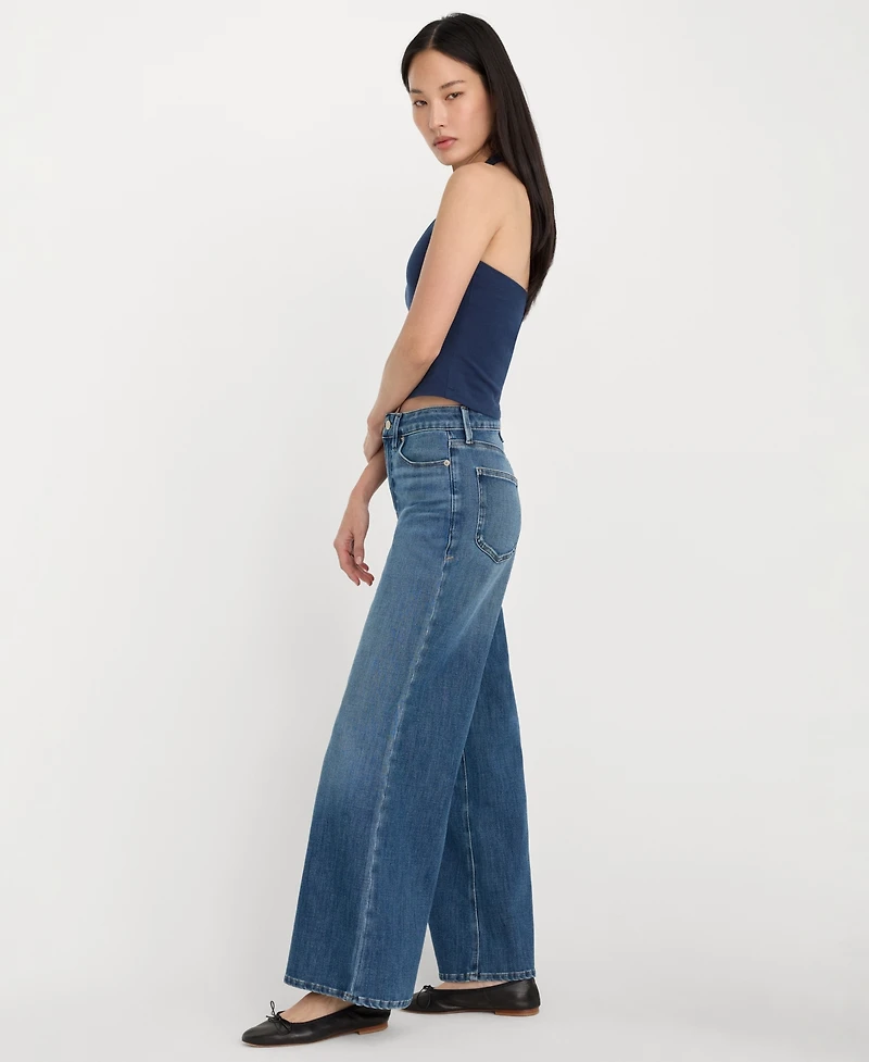Good American Women's Soft Tech Palazzo Ankle-Length Jeans