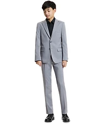 Kenneth Cole Reaction Boys' 8-20 Button Front Jacket and Pants, 2-Piece Set