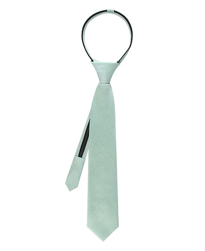 Calvin Klein Baby Boys' Marion Solid Pre-Tied Zipper Tie