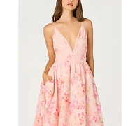 Astr the Label Women's Janna V-Neck Sleeveless Dress