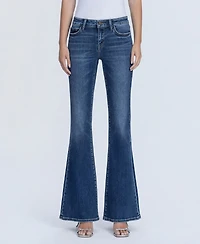 Flying Monkey Women's Low Rise Easy Flare Jeans