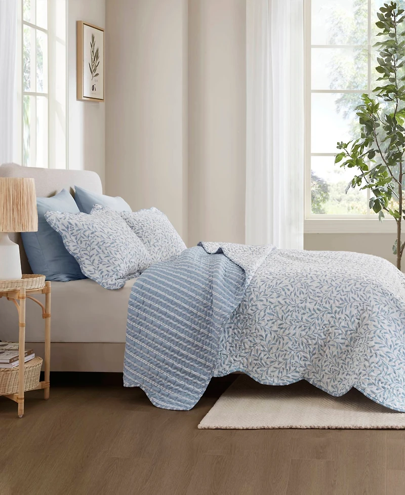 Madison Park Darcy Print 3-Pc. Quilt Set, Full/Queen