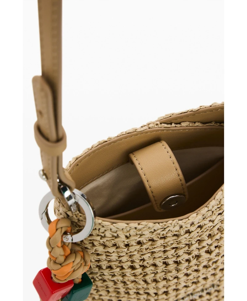 Desigual Women's Raffia Mobile Phone Holder Charms