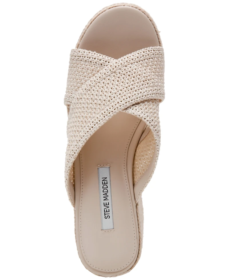 Steve Madden Women's Truthful Crossband Platform Sandals