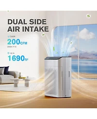Morento Smart Hepa Air Purifier for Home, Voice & App Contorl, PM2.5 Display, Quality Monitor, Up to 1290 Sqft