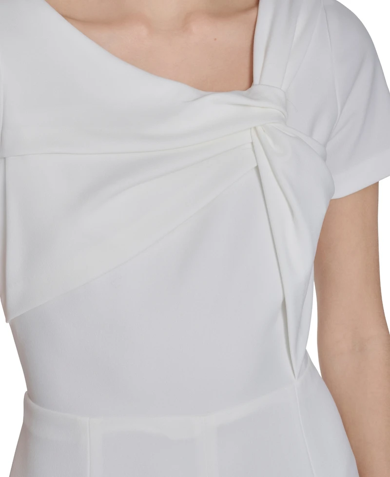 Calvin Klein Women's Twist Neck Midi Dress