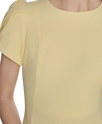 Calvin Klein Women's Tulip-Sleeve Sheath Dress