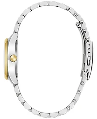 Caravelle Women's Classic Two-Tone Stainless Steel Bracelet Watch, 28mm