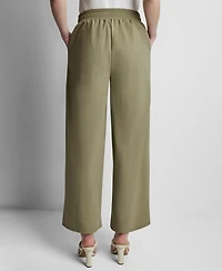 Dkny Women's Mini Logo Ewaist Pull-On Pants