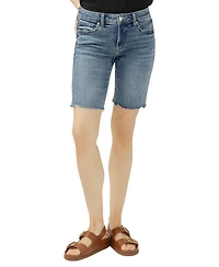 Silver Jeans Co. Women's Elyse Mid Rise Bermuda Shorts