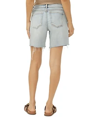 Silver Jeans Co. Women's Suki Mid Rise Long Shorts