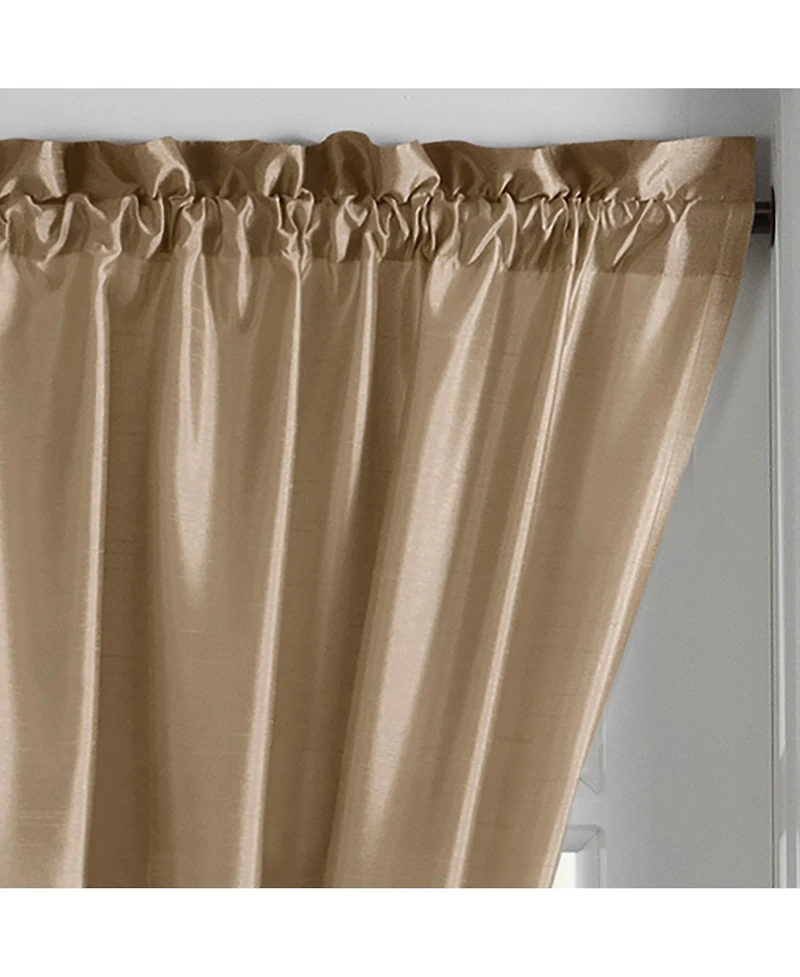 Colette Faux Silk 28" x 72" Sidelight Door Window Panel