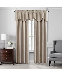Elrene Home Fashions Colette Faux Silk Scalloped Window Valance