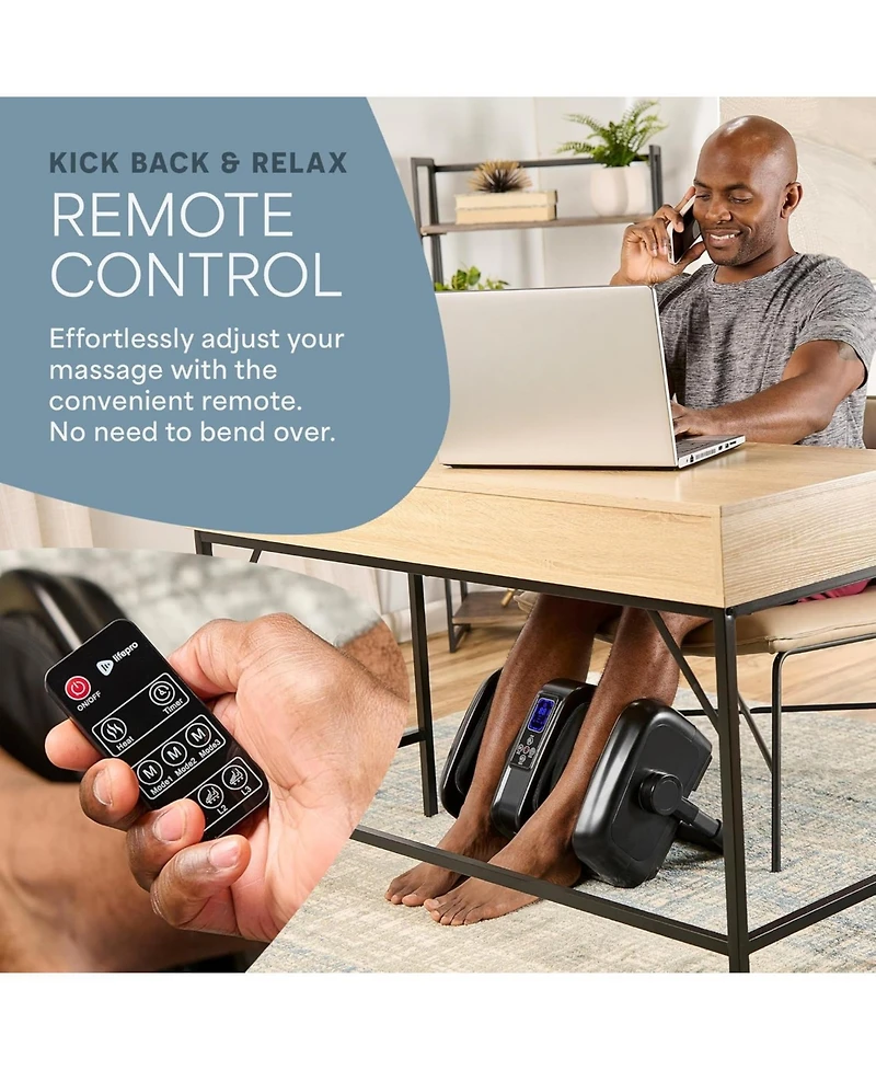 LifePro Shiatsu Foot Massager with Heat – Deep Kneading Electric Massage for Feet, Ankles, Calves & Legs