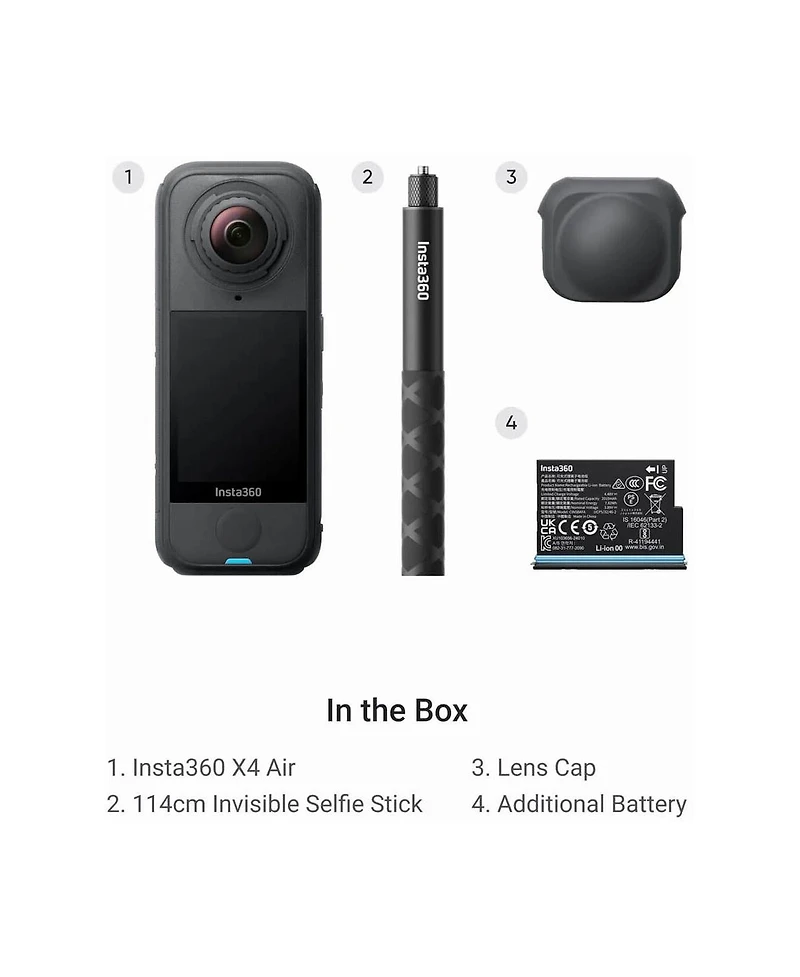 Insta360 X4 Air 8K 360 Action Camera Starter Bundle