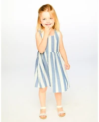 Deux par Girl Sleeveless Dress Stripes