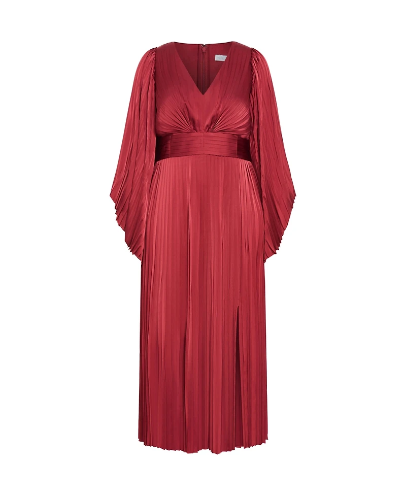 City Chic Women's Plus Carmina Pleat Maxi Dress