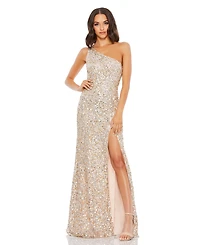 Mac Duggal Women's Sequin Embellished One-Shoulder Evening Gown