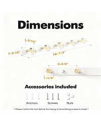 Yigii Crystal Coat Rack with Hooks for Bathroom Decoration