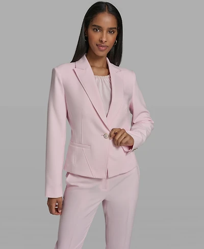 Karl Lagerfeld Paris Women's Collared Woven Jacket