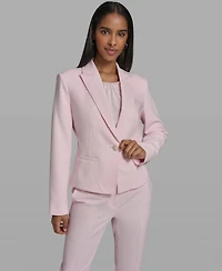 Karl Lagerfeld Paris Women's Collared Woven Jacket