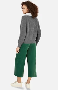 Yumi Women's Collar Detail Knitted Jumper