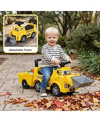 Mecale Kids Digger Ride on Truck with Shovel and Under-Seat Compartment