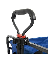 Mac Sports Collapsible Folding All Terrain Outdoor Beach Utility Wagon Cart