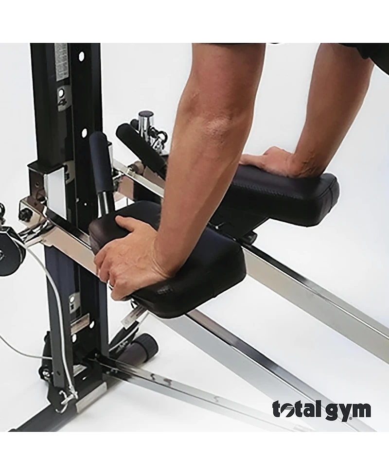 Total Gym Attachable Ab Crunch Accessory for Home Gym Workout Machines with Arm Padding and Instructional Fitness Dvd featuring Rob Glick