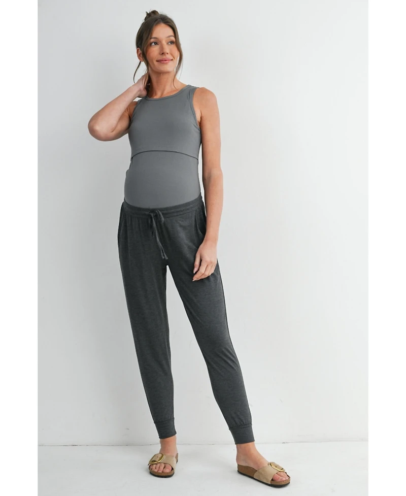 Hello Miz Maternity Relaxed Fit High Rise Joggers