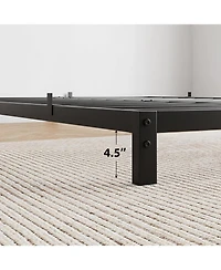 gaomon 6 Inch Full Bed Frame No Box Spring Needed, Low Profile Bed Frame Heavy Duty Metal Platform Full Non-Slip Metal Bed Frame