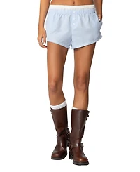 Edikted Women's Layered Gingham Boxer Shorts