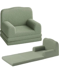 gaomon Kids Couch, 2-in-1 Comfy Toddler Couch Fold Out